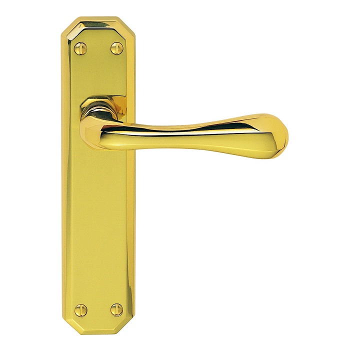 Eden Lever Door Handle on Various Backplates